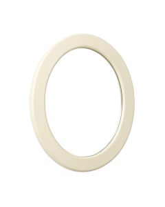 Oak Crest Framed Wall Mirror - Cream