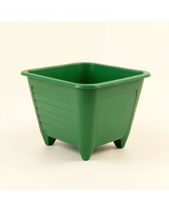 Clay Canyon Empty Raised Planter - Green (synthetic illustration; no displayed measurements)