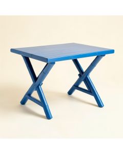 Alder Crossing Patio Table - Blue (synthetic illustration; no displayed measurements)