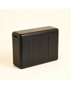 Hill Brook Narrow Outdoor Storage Bench - Black (synthetic illustration; no displayed measurements)