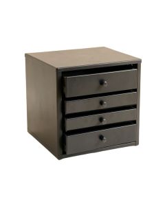 Summit Bend Small-Parts Storage Drawer Cabinet - Black (synthetic illustration; no displayed measurements)