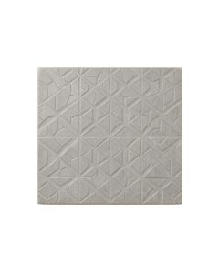 Hazel Arc Uninstalled Square Decorative Tile - Gray