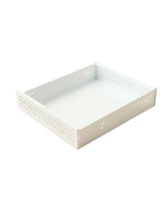 Alder Crest Empty Under-Desk Cable Tray - White (synthetic illustration; no displayed measurements)