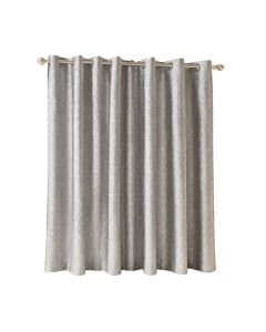 Neida Ironwork Sateen Woven Geometric Room Darkening Thermal Grommet Curtain Panels
