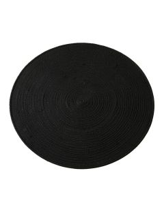 Laurel Bridge Round Area Rug - Black (synthetic illustration; no displayed measurements)