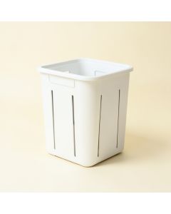 Maple Branch Closed Garden Compost Bin - White (synthetic illustration; no displayed measurements)