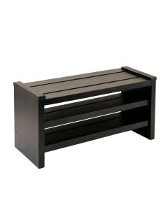 Wren Branch Shoe Storage Bench - Black