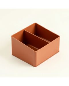 Oak Bluff Empty Coffee-Station Organizer - Terracotta (synthetic illustration; no displayed measurements)