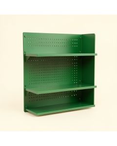 Pine Crest Empty Wall-Mounted Tool Organizer Panel - Green (synthetic illustration; no displayed measurements)