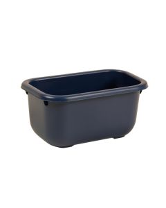 Flint Canyon Empty Railing Planter With Integral Brackets - Navy (synthetic illustration; no displayed measurements)