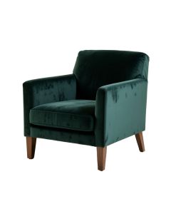 Zellers 26.75 '' Wide Velvet Armchair (synthetic illustration; no displayed measurements)