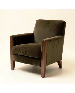23.62 '' Wide Velvet Armchair (synthetic illustration; no displayed measurements)