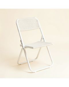 Moss Bend Folding Outdoor Chair - White (synthetic illustration; no displayed measurements)