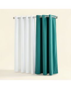 Cogbill Solid Semi-Sheer Grommet Curtain Panels (synthetic illustration; no displayed measurements)