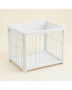 Heath Falls Empty Furniture-Style Pet Crate - White (synthetic illustration; no displayed measurements)