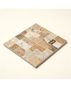 Salvador 6.38 '' X 12.88 '' Beveled Porcelain Mosaic Sheet Floor Use Tile (synthetic illustration; no displayed measurements)