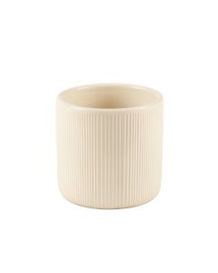 Clay Bend Empty Candle Holder - Cream (synthetic illustration; no displayed measurements)