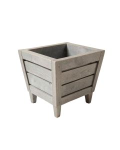 Oak Arc Empty Raised Planter - Gray