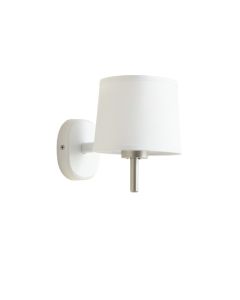 Linden Bridge Wall Sconce Mounted On A Plain Wall - White (synthetic illustration; no displayed measurements)