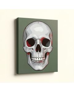 `` Mexican Skull-Grey '' By Nicklas Gustafsson Graphic Art On Canvas (synthetic illustration; no displayed measurements)
