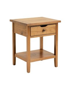 Oyama Solid Wood 4 Legs 1 - Drawer End Table With Storage (synthetic illustration; no displayed measurements)