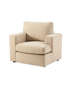 Hill Bluff Upholstered Armchair - Beige (synthetic illustration; no displayed measurements)
