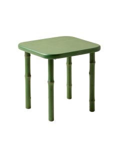 Stone Arc Compact Balcony Table - Green (synthetic illustration; no displayed measurements)
