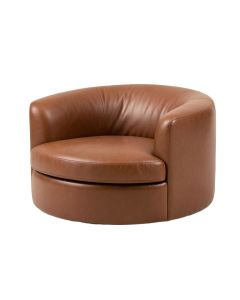 Brierley 86 '' Faux Leather Round Arm Sofa Chaise (synthetic illustration; no displayed measurements)