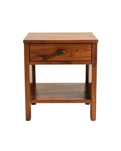 One-Drawer Nightstand in Walnut