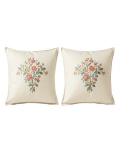 Warrenville 3-Line Embroidery 2-Piece Microfiber Pillowcase