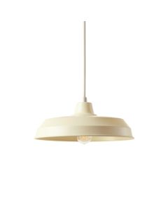 Laurel Crossing Pendant Light Suspended From One Plain Cable - Ivory