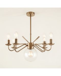Velva 6 - Light Sputnik Sphere Chandelier (synthetic illustration; no displayed measurements)