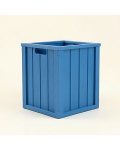 Willow Crossing Closed Outdoor Storage Box - Blue (synthetic illustration; no displayed measurements)