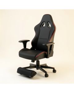 Ergonomic Gaming Chair With Footrest And Massage (synthetic illustration; no displayed measurements)