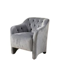 Ammaria Tufted Velvet Upholstered Side Chair In Gray (synthetic illustration; no displayed measurements)