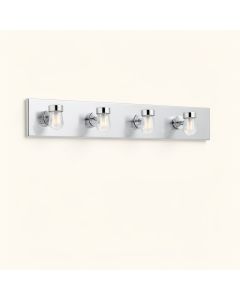 Brá 4-Light Dimmable Chrome Vanity Light (synthetic illustration; no displayed measurements)