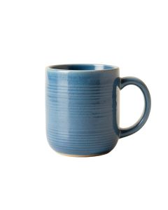 Holly Branch Ceramic Mug - Blue (synthetic illustration; no displayed measurements)