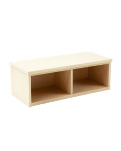 Ridge Edge Shoe Storage Bench - Cream