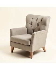 Lachesis 30 '' Wide Tufted Polyester Wingback Chair (synthetic illustration; no displayed measurements)