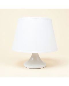 5 '' H X 4 '' W Linen Empire Candelabra Shade ( Clip On ) In White (synthetic illustration; no displayed measurements)
