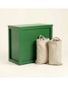 Cove Dell Laundry Sorting Station With Plain Removable Bags - Green (synthetic illustration; no displayed measurements)