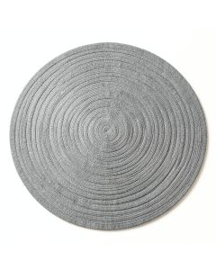 Heath Bridge Round Area Rug - Gray (synthetic illustration; no displayed measurements)
