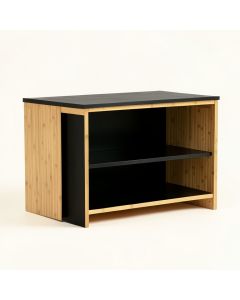 Dune Bend Empty Countertop Canister Rack - Black (synthetic illustration; no displayed measurements)