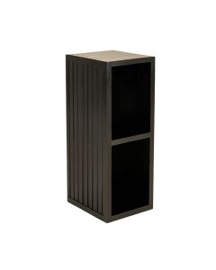 Flint Branch Narrow Cubby Tower - Black