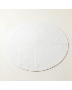 Maple Canyon Round Area Rug - White (synthetic illustration; no displayed measurements)
