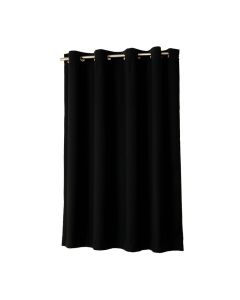 Damekia Solid Color Blackout Thermal Grommet Single Curtain Panel