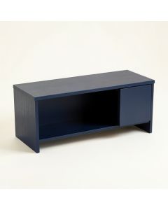 Reed Arc Shoe Storage Bench (synthetic illustration; no displayed measurements)
