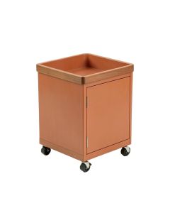 Stone Dale Empty Rolling Workshop Cart - Terracotta
