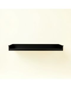 Dune Bluff Wall-Mounted Shelf - Black (synthetic illustration; no displayed measurements)