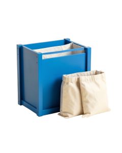 Flint Crest Laundry Sorting Station With Plain Removable Bags - Blue